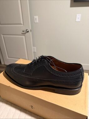 Allen Edmonds Black Leather Wingtip Derby Oxfords